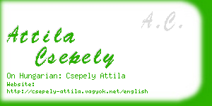 attila csepely business card